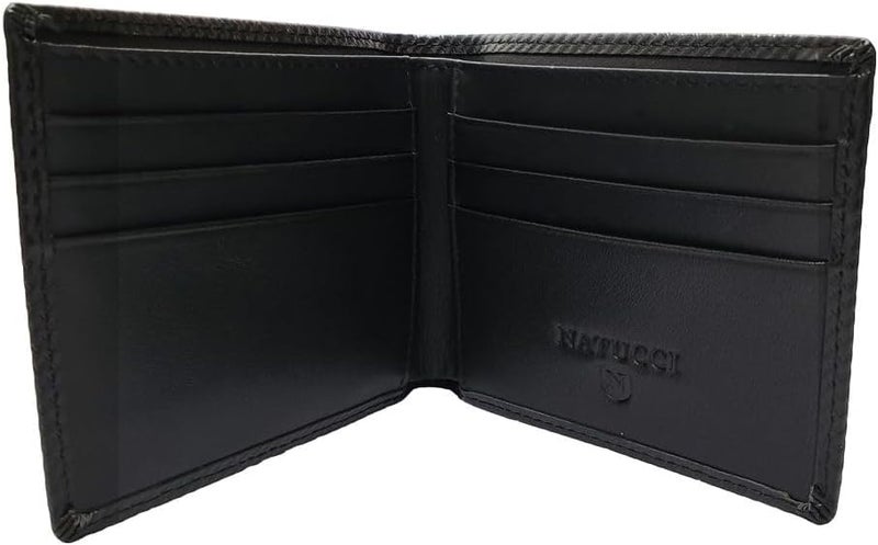 Natucci Black Leather Wallet - NTW04 - Image 2